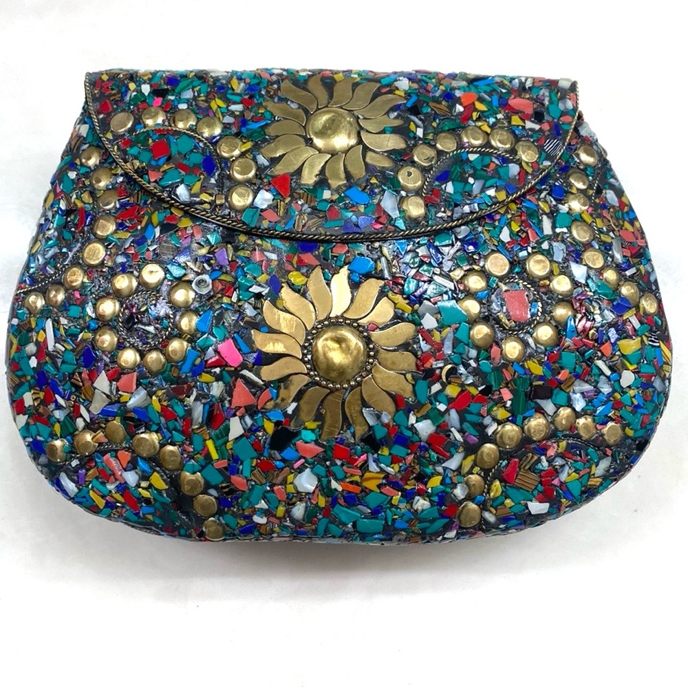 RAMLA Mosaic Moroccan vintage handmade stone bag Directly from morocco, NEW